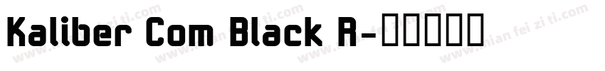 Kaliber Com Black R字体转换